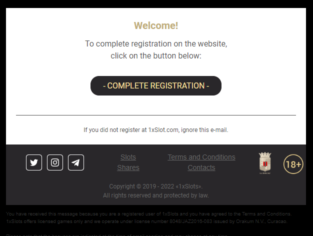 Open your inbox and activate the created account by clicking on the link in the activation letter