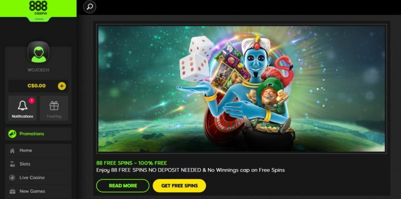 There is a complete list of casino games that 888 Casino offers Additionally, one can decide how to distribute the free spins for the games