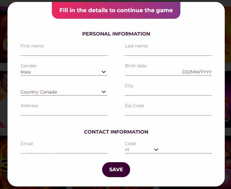 Add personal information, including your name, address, birth date, and mobile number. Another window will appear asking you to provide more personal information, including your name, address, birth date, and mobile number.