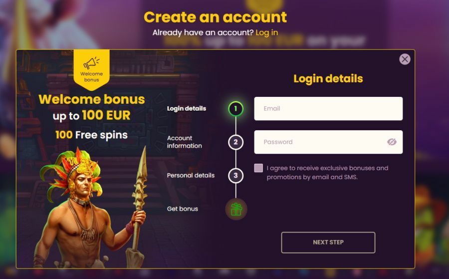 Specify an email address and choose a complex password that is hard to guess.