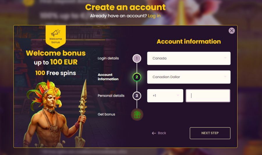 Fill in the empty fields with personal data