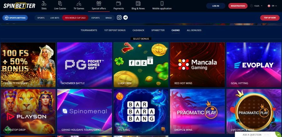 Open a new account at SpinBetter Casino and enjoy 100% match bonus + 30 FS Confirm the account creation by opening the verification letter