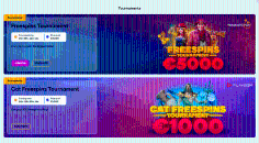 Play tournaments at Cat Casino