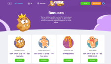 Cookie Casino bonuses and promotions