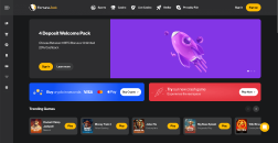 Fortune Jack Home Page Appearance