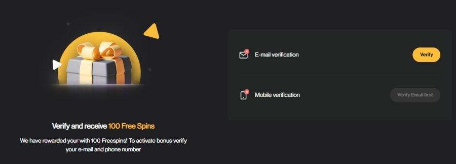 Choose wisely because the other option will be deactivated once you take your pick. After verifying this info, you will choose from the two kinds of no deposit bonus offers â the general bonus or the Crypto bonus.