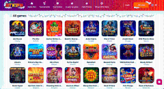 Games variety at Hit'N'Spin Casino