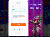 Hit'N'Spin Casino registration proccess