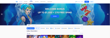 Ice Casino homepage