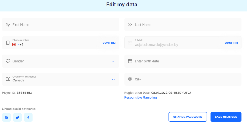 Get all the inclusions of the no deposit bonus in your account.scan of phone confirmation in profile Scan of phone confirmation in profile