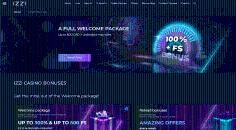 Get welcome bonuses at Izzi Casino