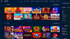 Slots variety at Izzi Casino official website