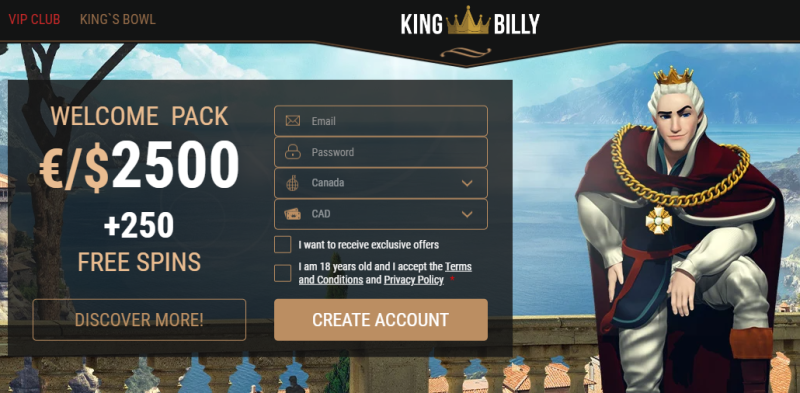 Click the "Register" button and fill out the welcome form.