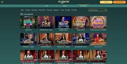 Play Live Casino at Lemon Casino