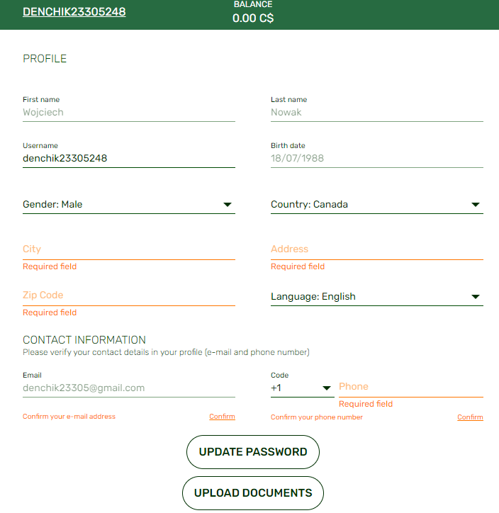 You must complete those two verification processes Receive a confirmation message