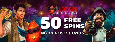 50 free spins at Lucky Bird Casino for sign-up