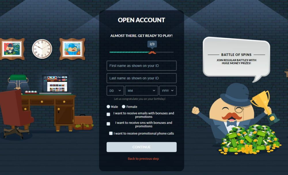 Verify account creation by clicking on the link in the verification letter.