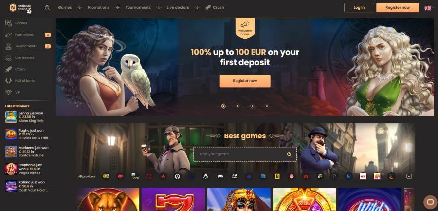 Open the website's homepage, and click the 'Registration' button