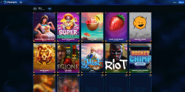 A variety of slot machines at Piperspin Casino