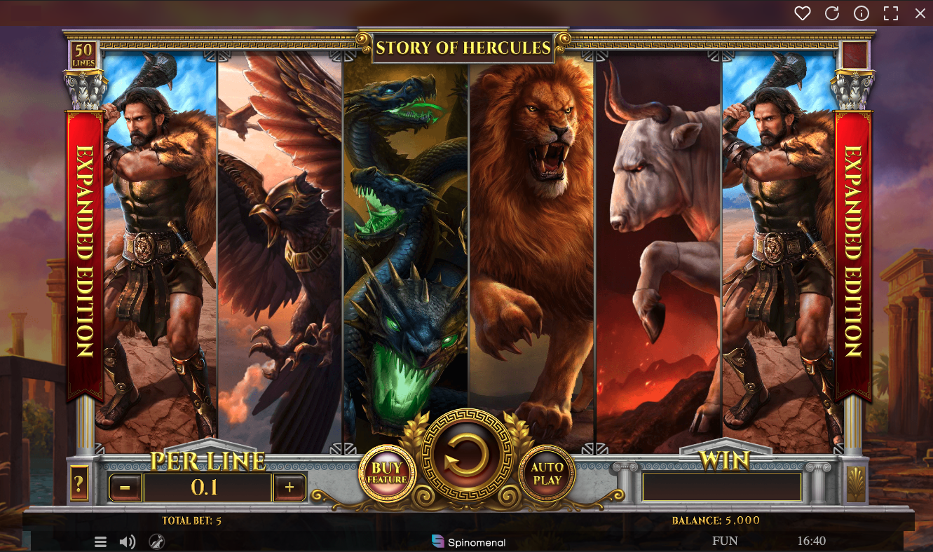 Play a slot machine The Story of Hercules Expanded Edition in the online casino Riobet