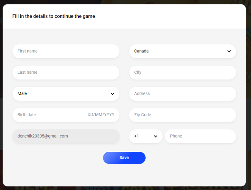 All the required information Immediately after that, the system will prompt you to specify all the required information