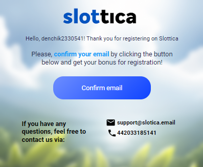 Activate your account by clicking the link in the verification letter Open your email and activate your account by clicking the link in the verification letter