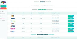 Cash deposit and withdrawal at Casino Spinia