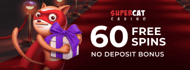 60 free spins at Super Cat Casino for sign-up