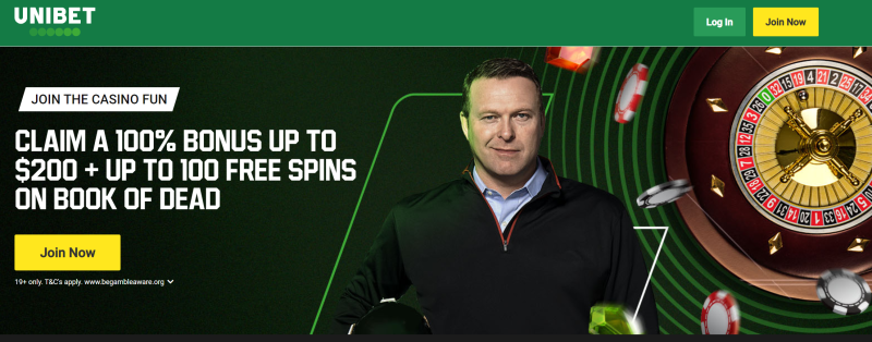 Open the official website of Unibet by using a special link and clicking the "Register" button