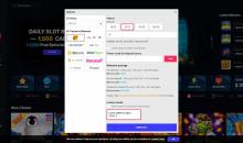 Woo Casino deposit page