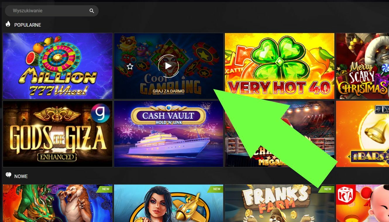 Find the demo button Find the demo button and click or press on it.